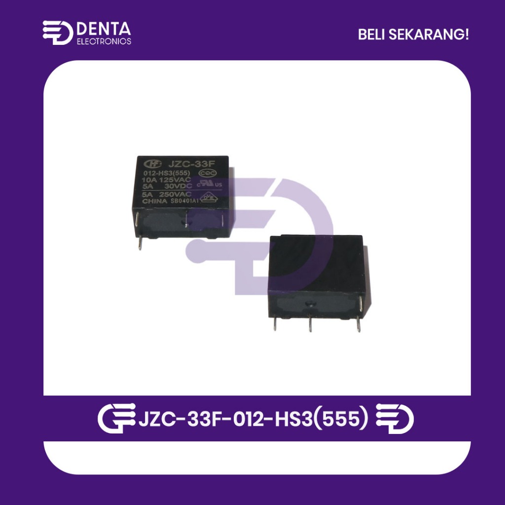 JZC-33F-012-HS3(555) 12VDC 4PIN