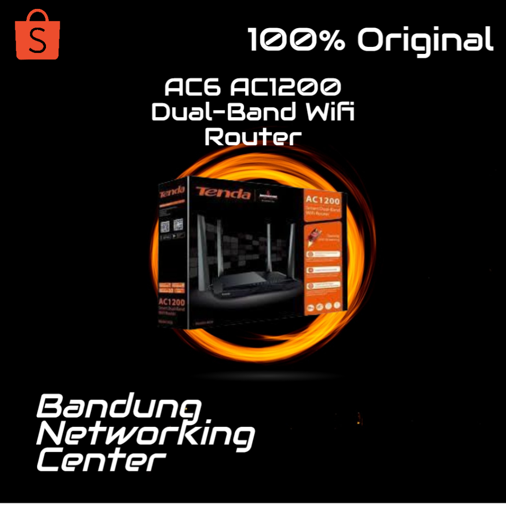 Router Wifi AC6 AC1200 Dual-Band Tenda