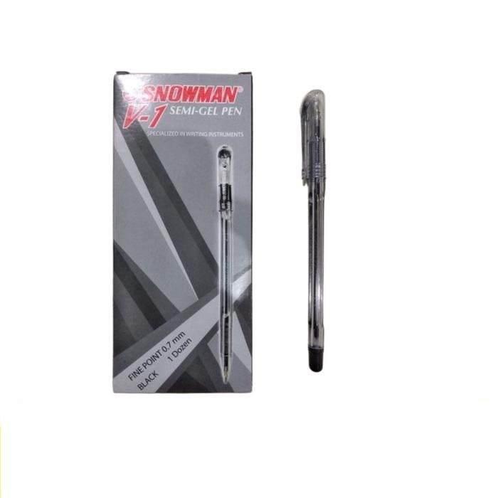 

Snowman Pulpen V1 Bolpen V-1 0.7mm (1 Pack isi 12)