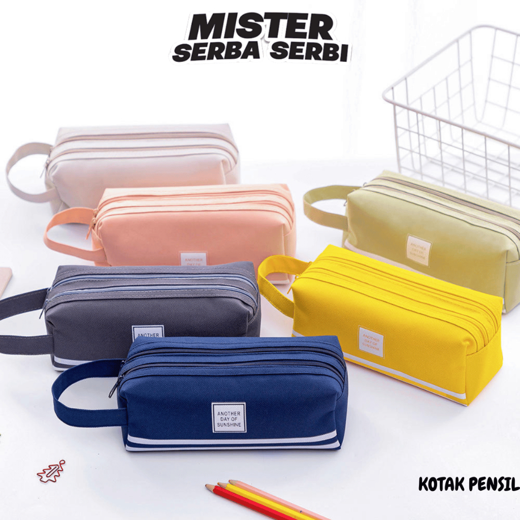 

MSS KOTAK PENSIL H561 DAN STATIONERY DUAL ZIPPER H561 DOMPET PENSIL 2 POUCH / DOMPET PENSIL 2 SISI