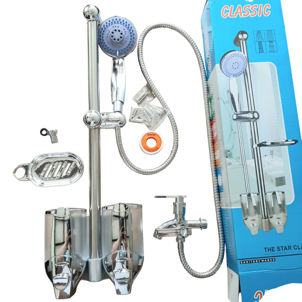 hand shower tiang / shower mandi tiang / tempat sabun / shower dinding Air