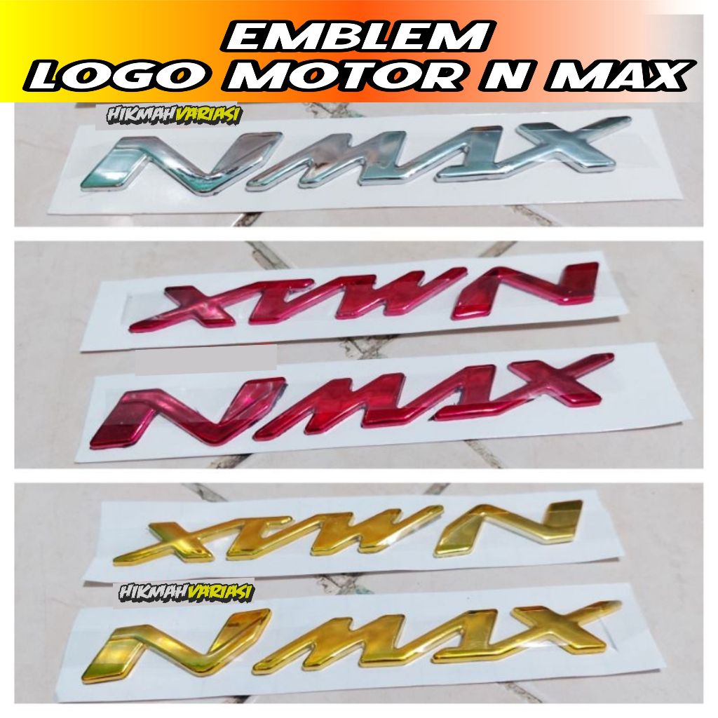 2 PCS Logo Nmax | Emblem Logo Nmax | Emblem Logo 3D Yamaha Nmax | Emblem Akrilik Yamaha Nmax | Emble
