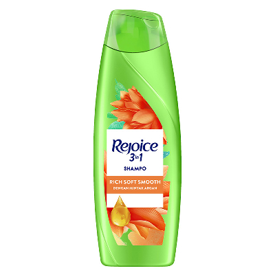 Rejoice Sampo Rich Halus Lembut Botol 340 ml