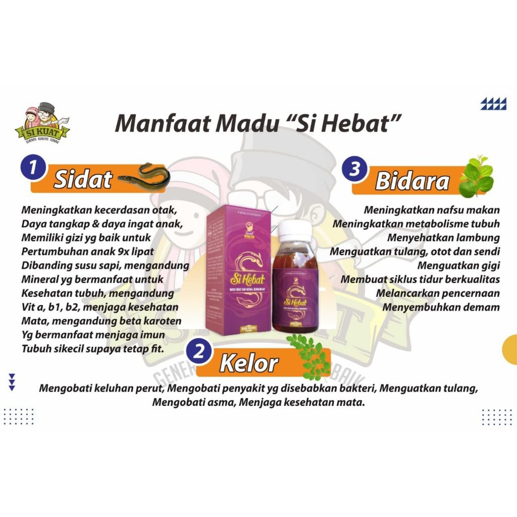 

Madu Sihebat Kecil 140gr/memperbaiki otak dna tulang