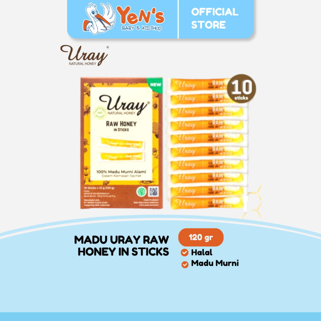 

Madu Uray Raw Honey In Sticks 120 gr - Madu Murni Hutan