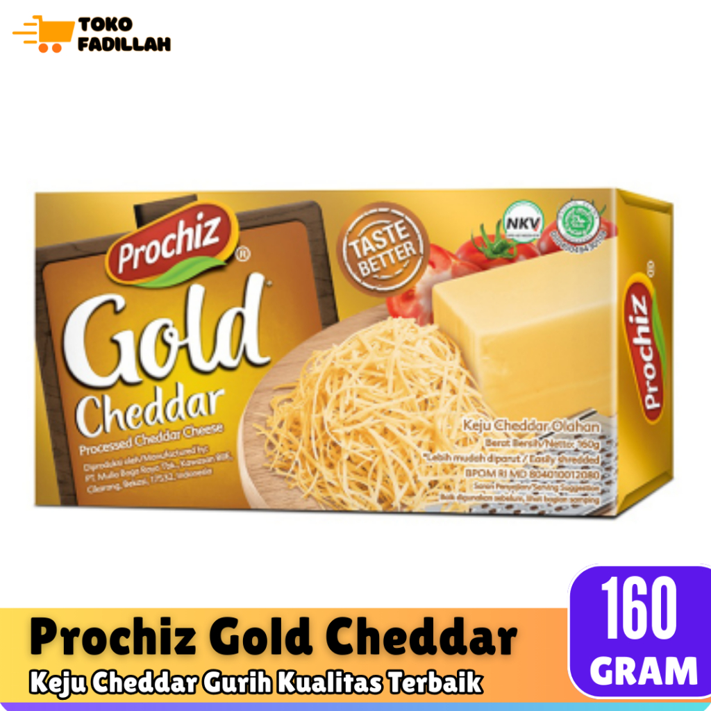 

Prochiz Gold Keju Cheddar Olahan Box 160 gr