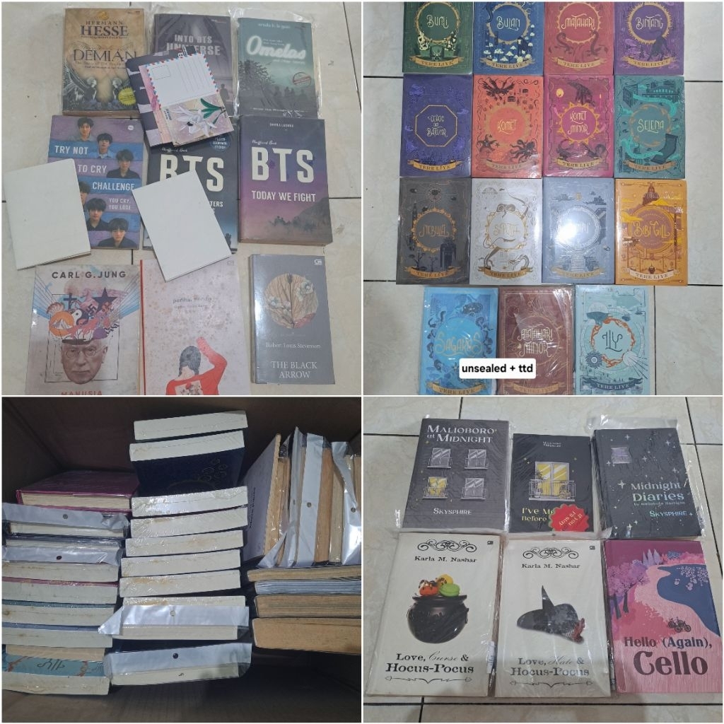 Buku dan novel new or preloved tere liye Demian omelas hocus-pocus malioboro at midnight hello cello