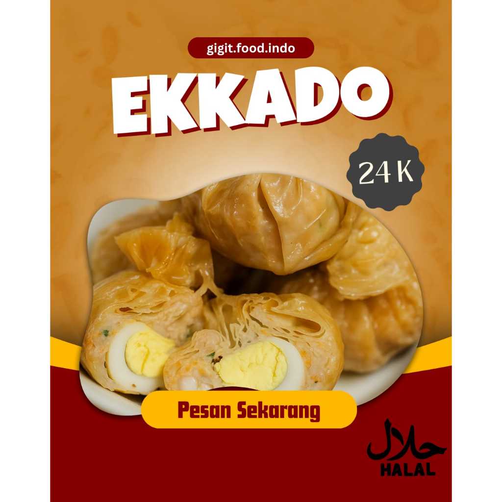 

Gigit Food Ekkado Frozen Food 8 pcs