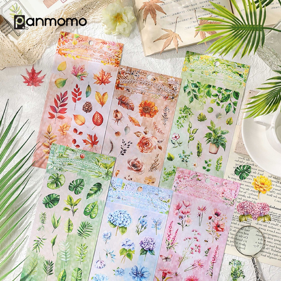 

Botanical Garden Flower Deco Sticker - Stiker Bunga Rustic Vintage Scrapbook Case Hp Gift Undangan