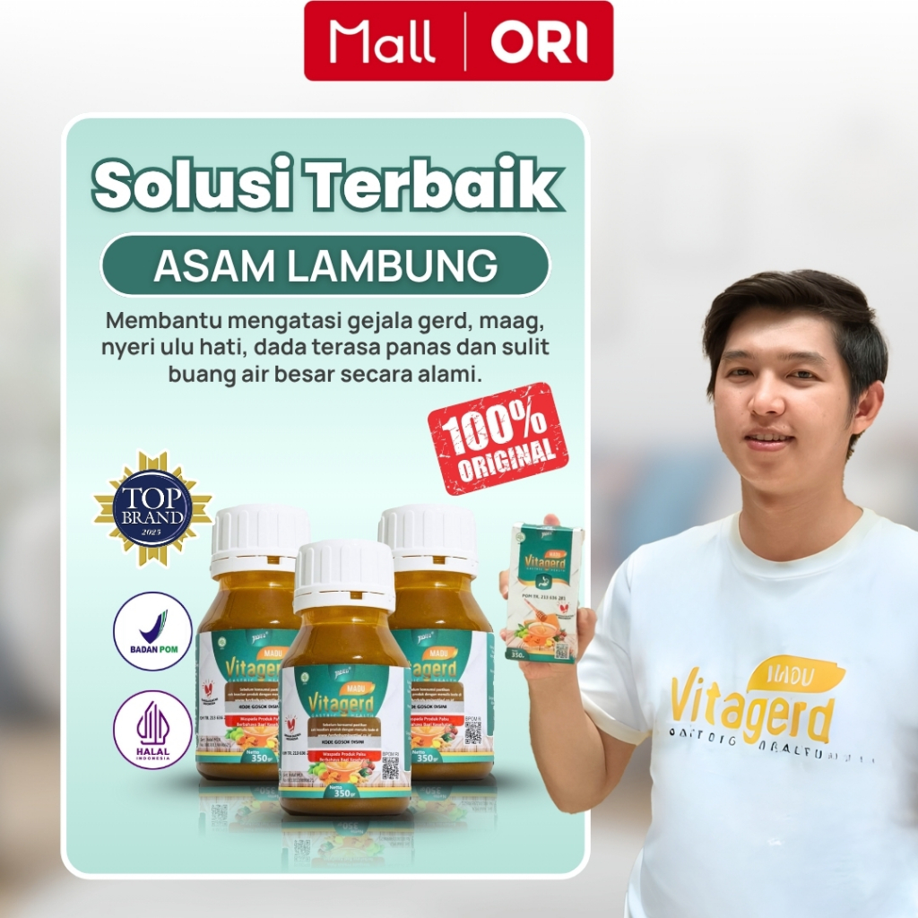 

Vitagerd Madu Herbal Paket 3 Botol Berat Bersih 350 Gram