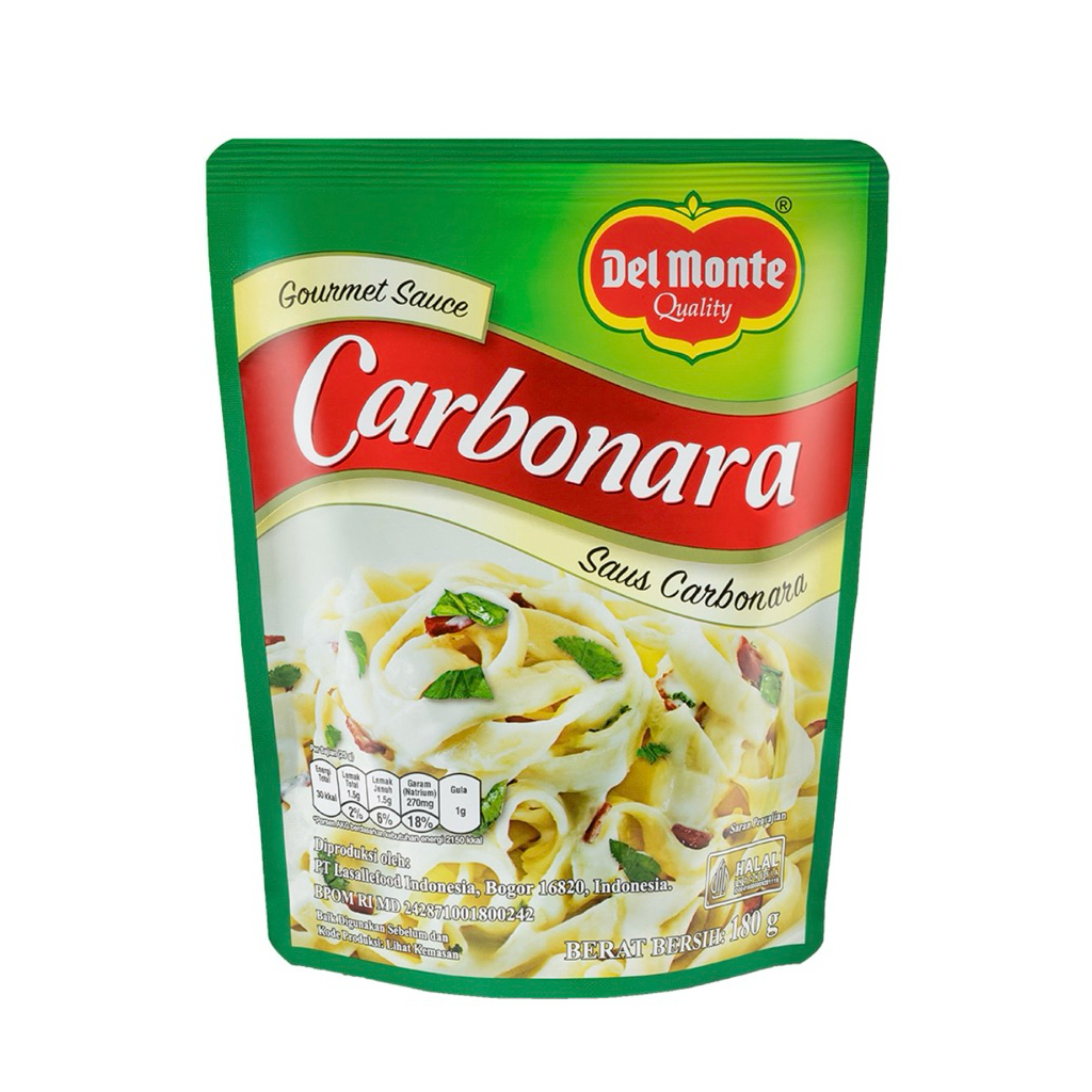 

Del Monte Saus Pasta Carbonara 180 g