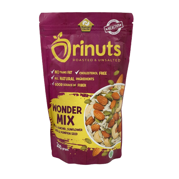 

ORINUTS WONDER MIX 200GR MIX NUTS SEEDS (READY TO EAT PREMIUM QUALITY)
