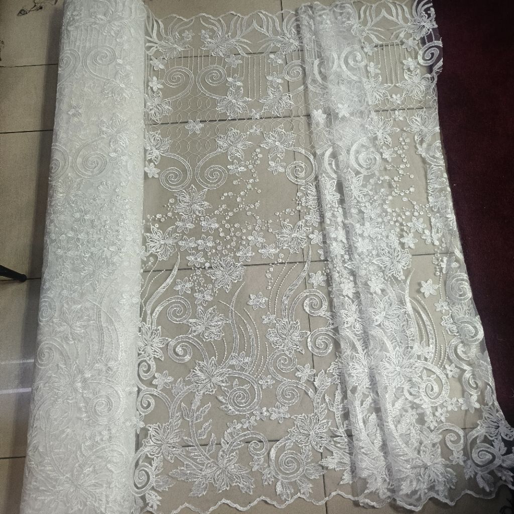 Kain Tile Elisab / Bahan Tile Elisab / Bahan Brokat Kebaya