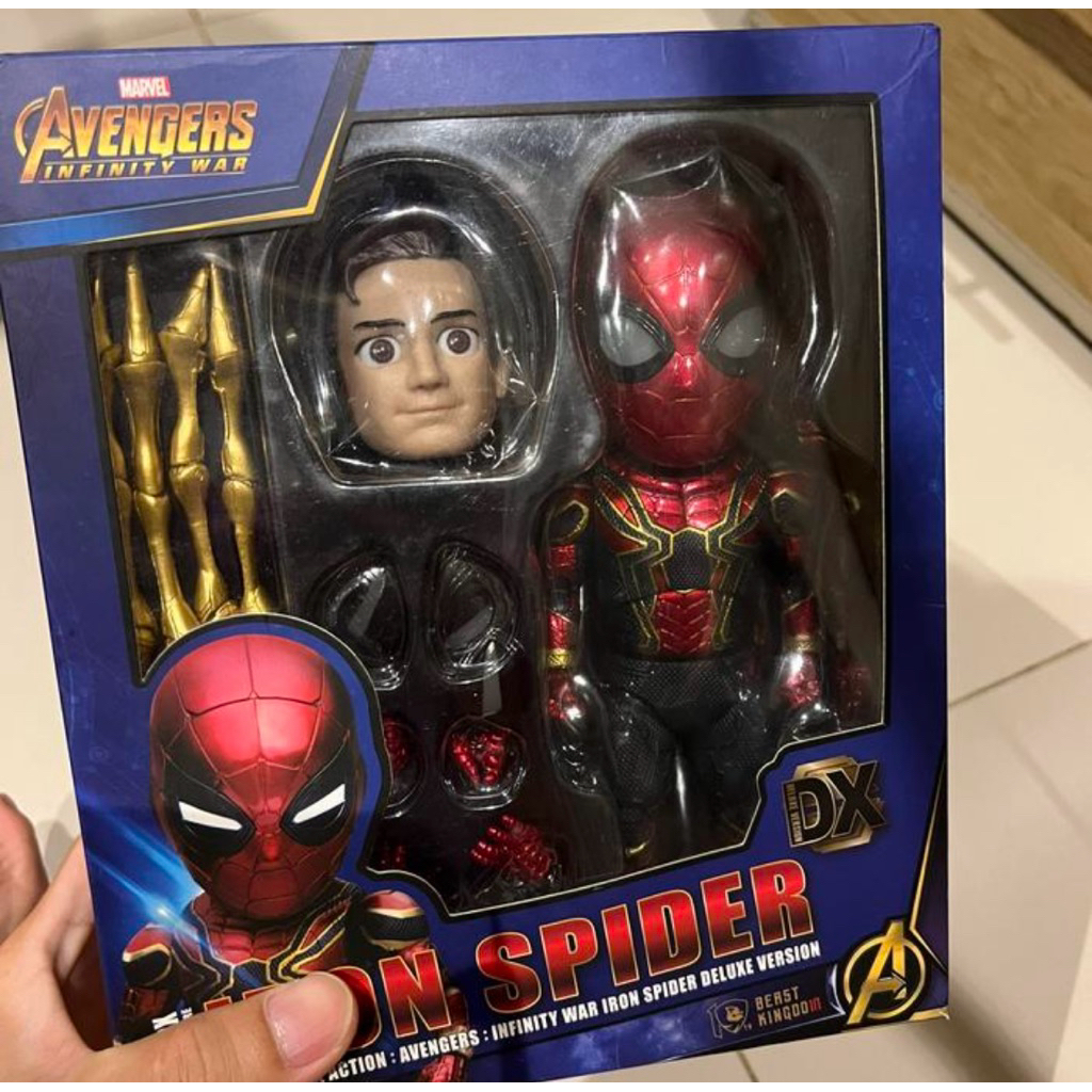 EAA Egg attack Beast kingdom action figure Iron spider dan iron man nano suit