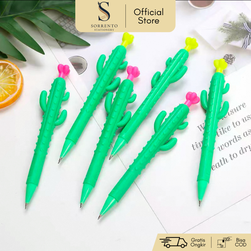 

Pensil Mekanik Kaktus Lucu - Mechanical Pencil Model Cactus