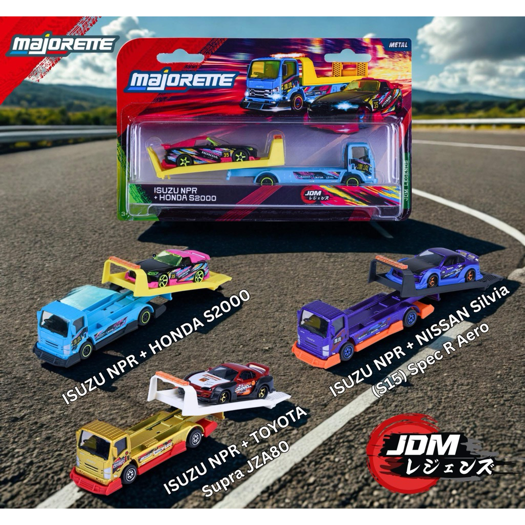 Majorette JDM Legends Tuning Transporter Supra GARASI DRIFT