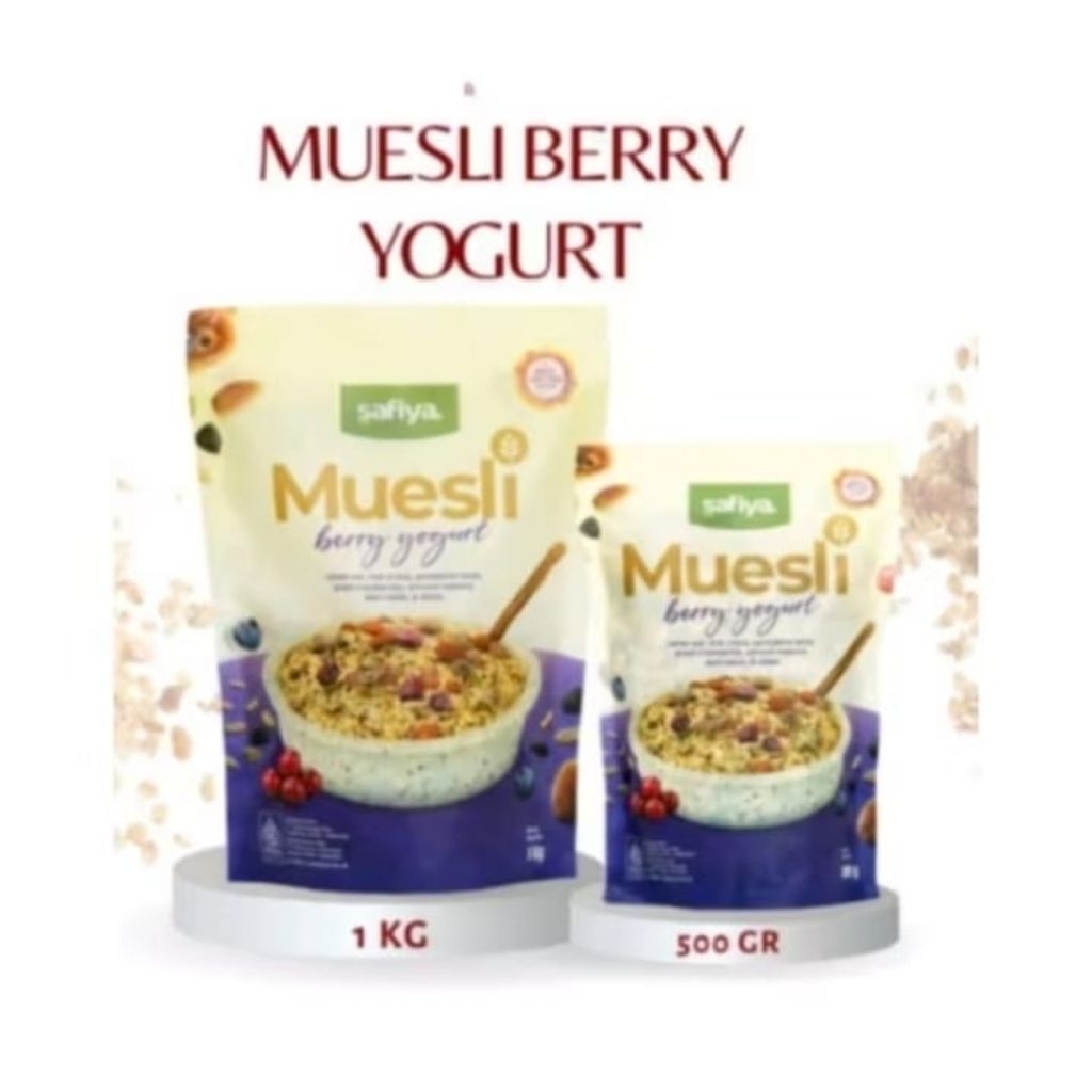 

Muesli Berry Yogurt 500gr dan 1kg | SUPERFOOD | SEREAL MAKANAN SEHAT