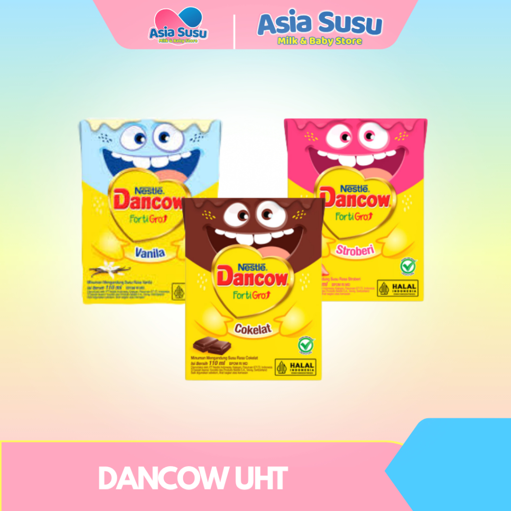 

DANCOW Fortigro Susu UHT Vanilla / Strawberry / Cokelat Usia Sekolah 110ml