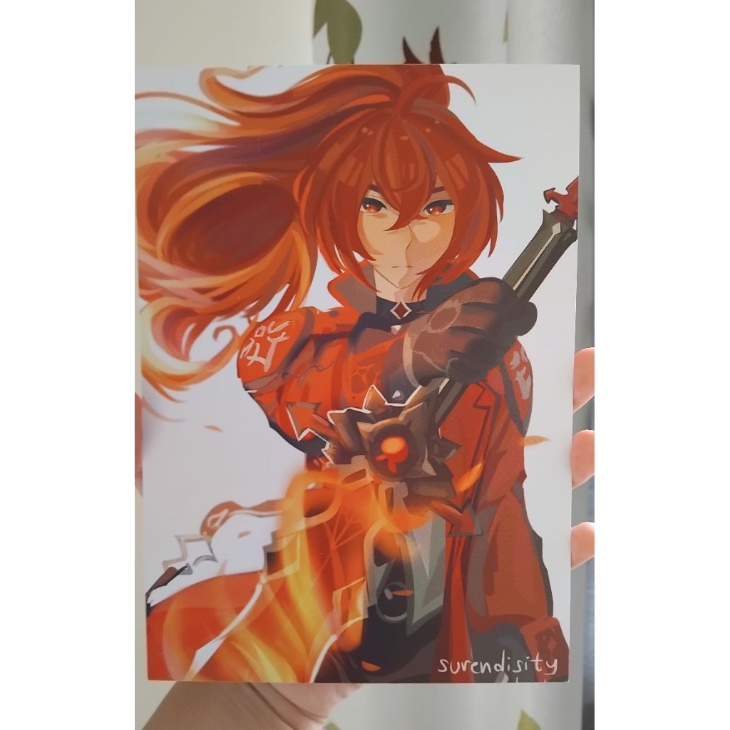 

Art Print A5 & A4 Diluc Genshin Impact