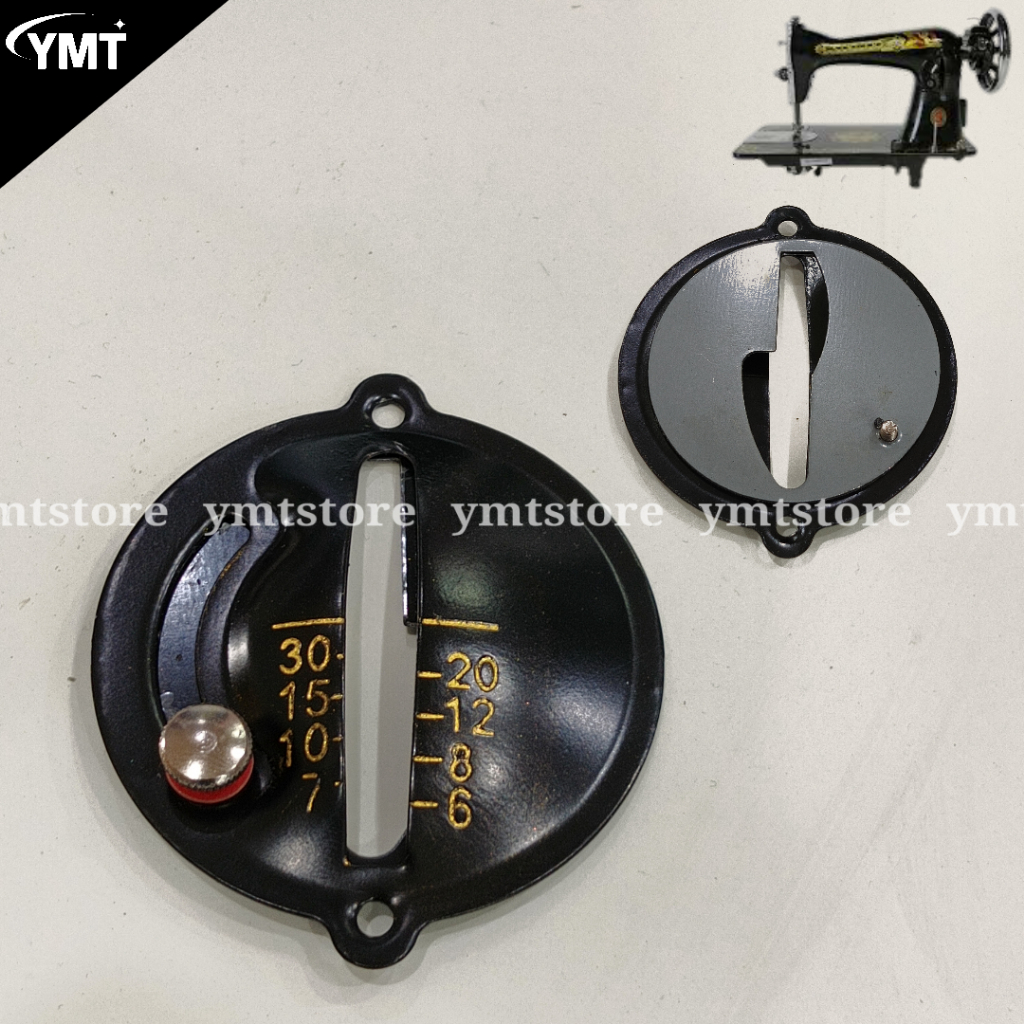 P/N 54 Tutup Hitam + Baut Sparepart Mesin Jahit Klasik Tradisional