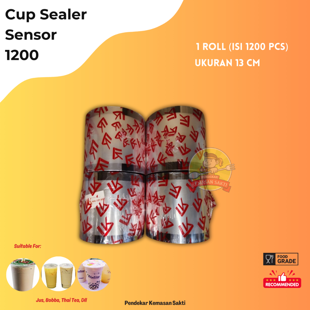 Plastik Lid Cup Sealer / Cup Sealer Polos Sensor 1200 Cup