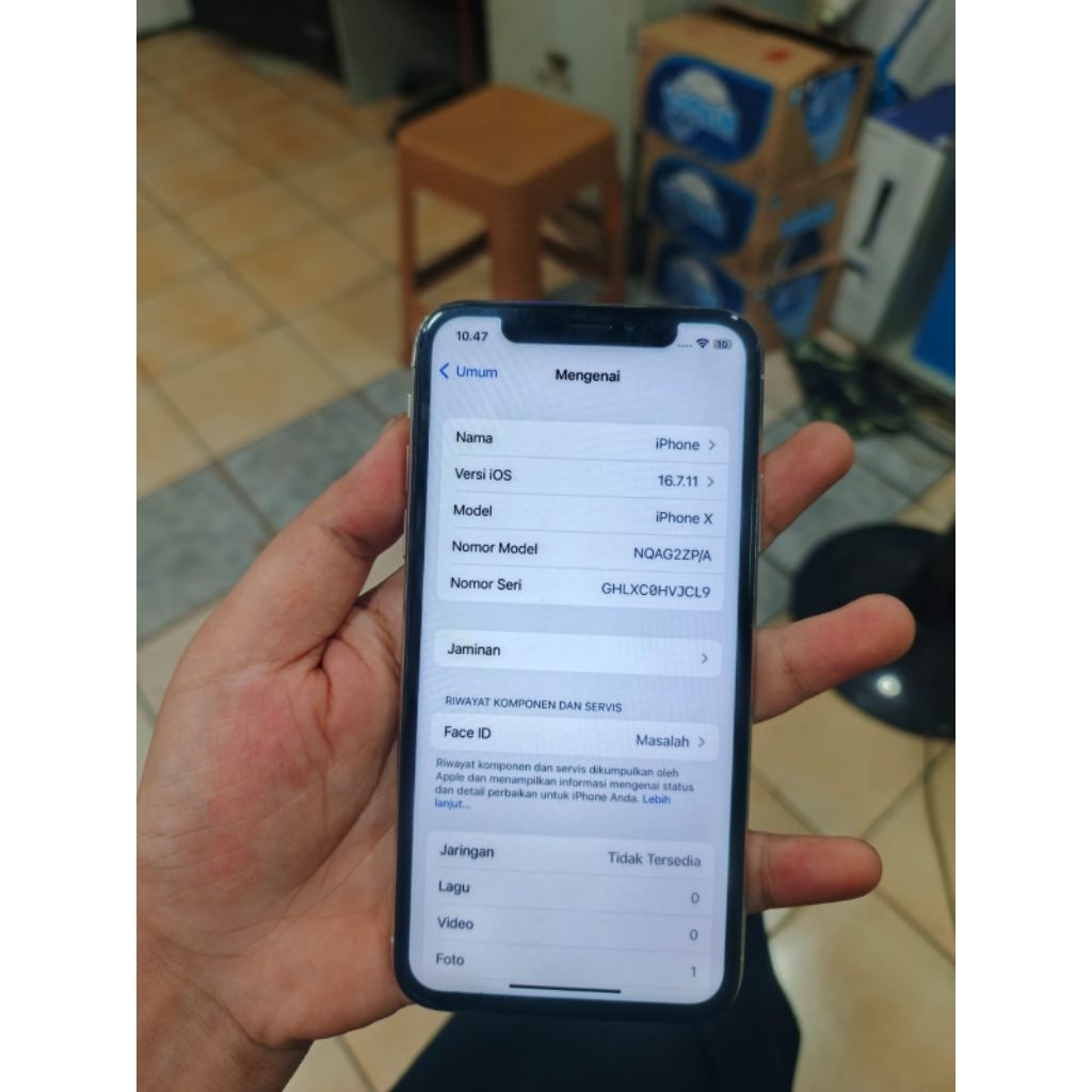 iphone x 256 inter all operator fulldus second bekas