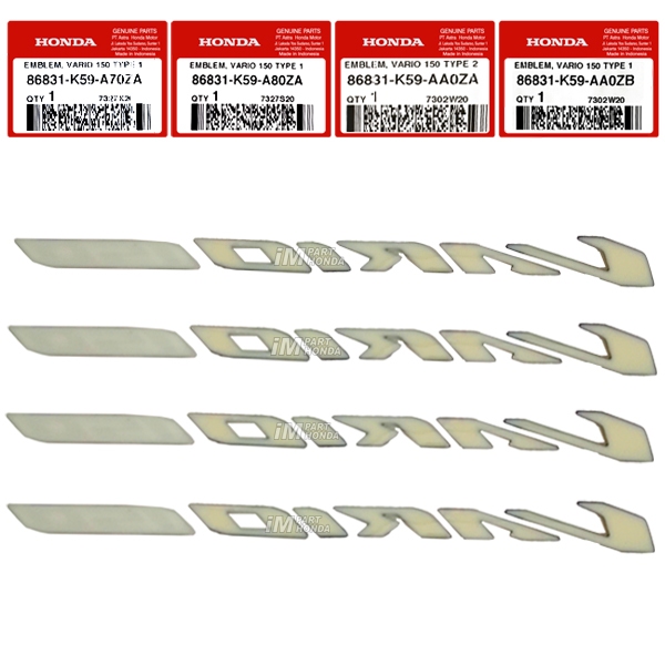 SALE  86831-K59-A70ZA 86831-K59-A80ZA 86831-K59-AA0ZA 86831-K59-AA0ZB EMBLEM 3D VARIO 150 LED