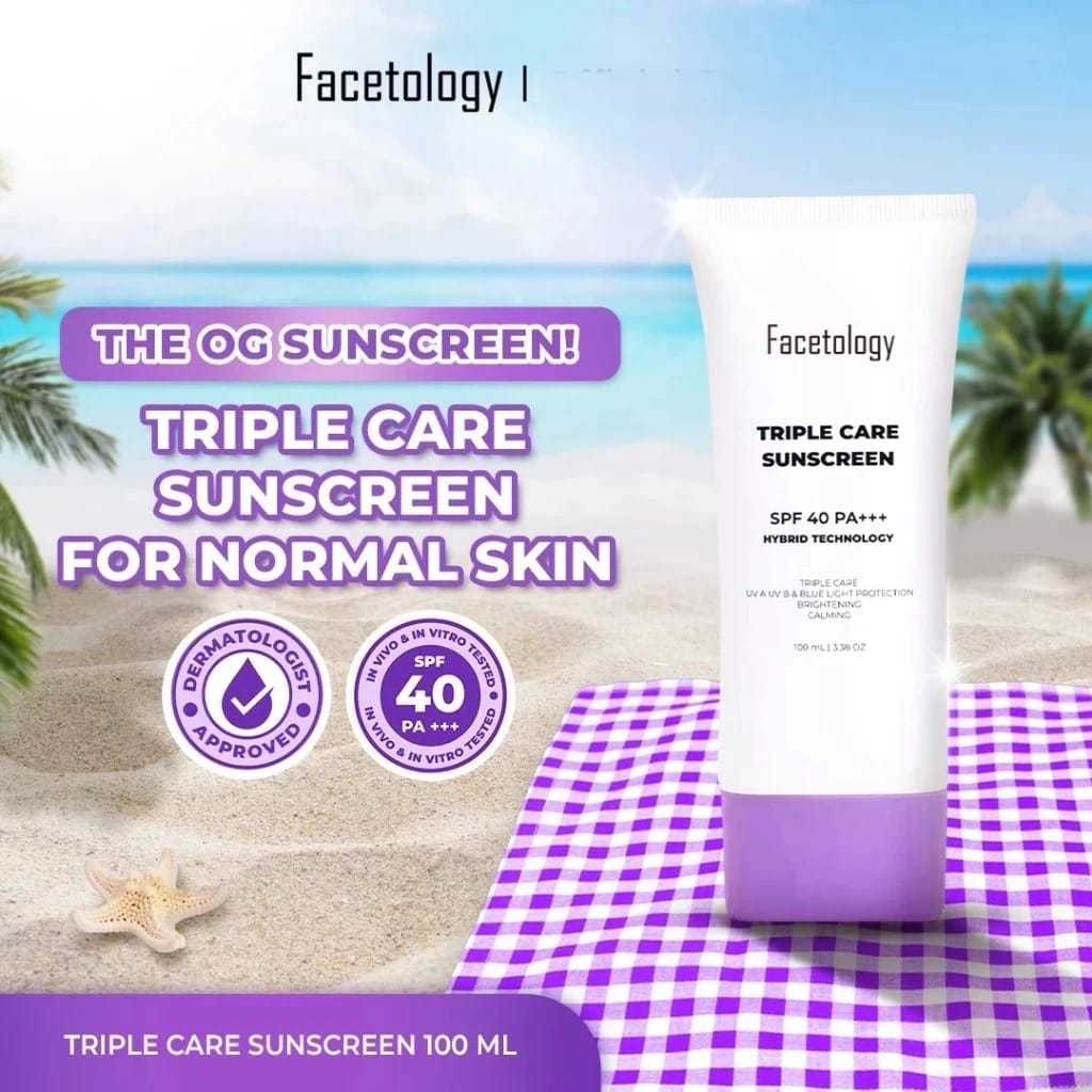 Facetology Triplecare Sunscreen 100ml