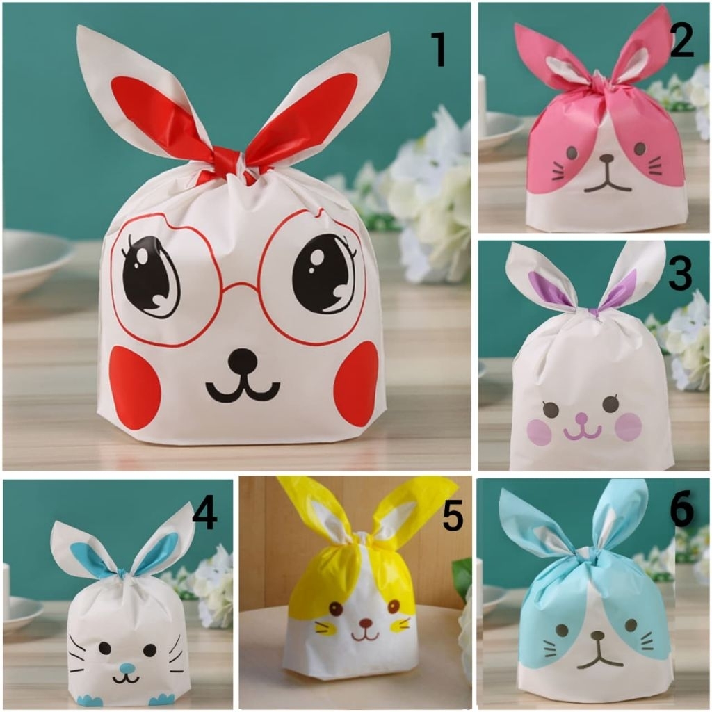 

10pcs (PC1) Plastik Cookie Ikat/Bingkisan Hampers Bungkus Permen Snack