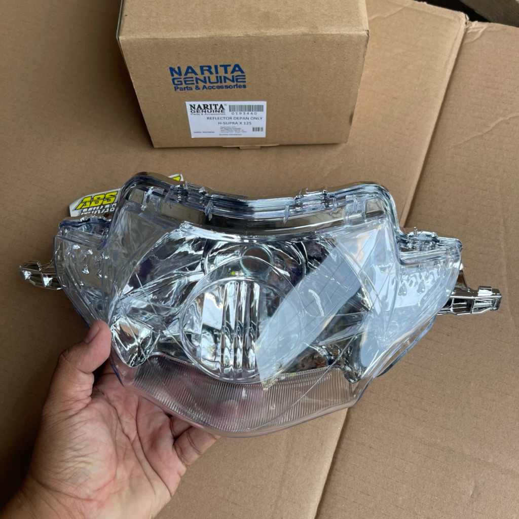 REFLEKTOR LAMPU DEPAN SUPRA X 125 LAMA BOHLAM SATU