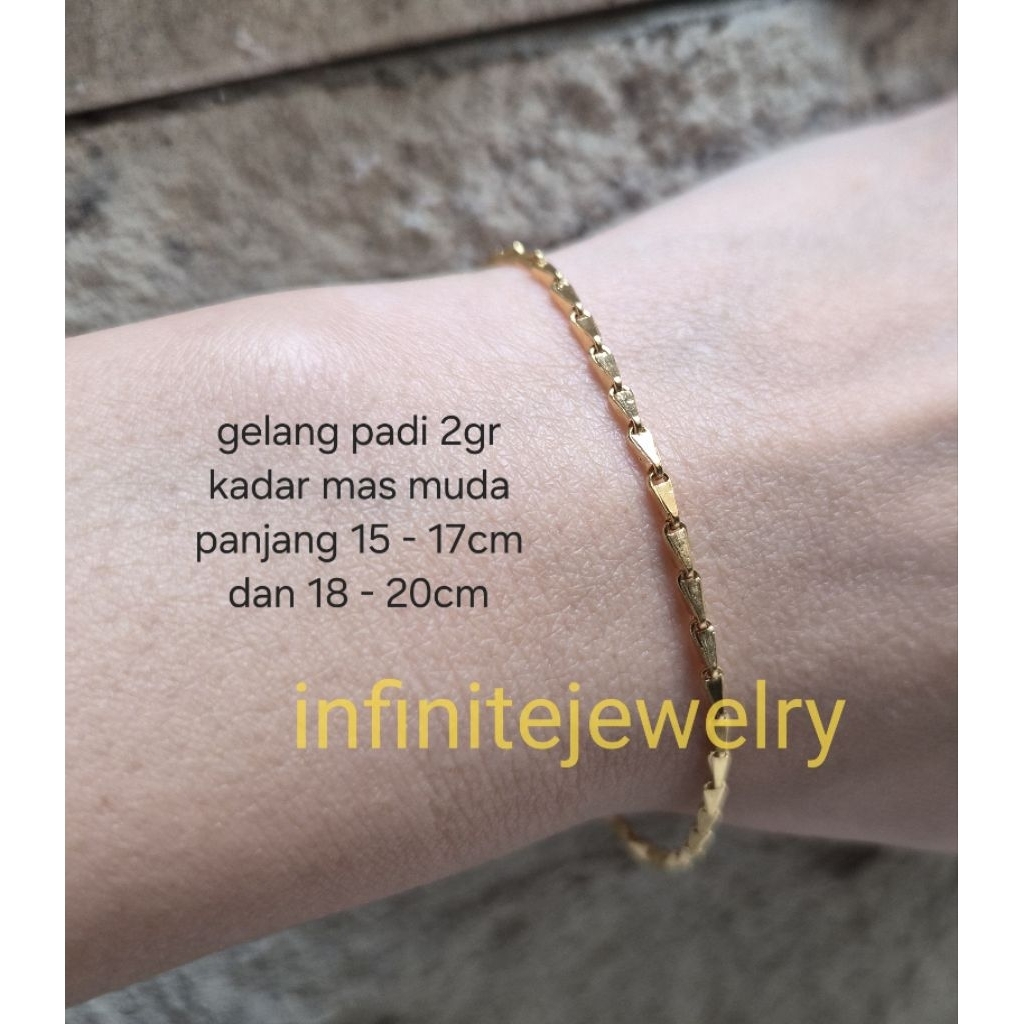 Gelang Padi Mas Muda Murah