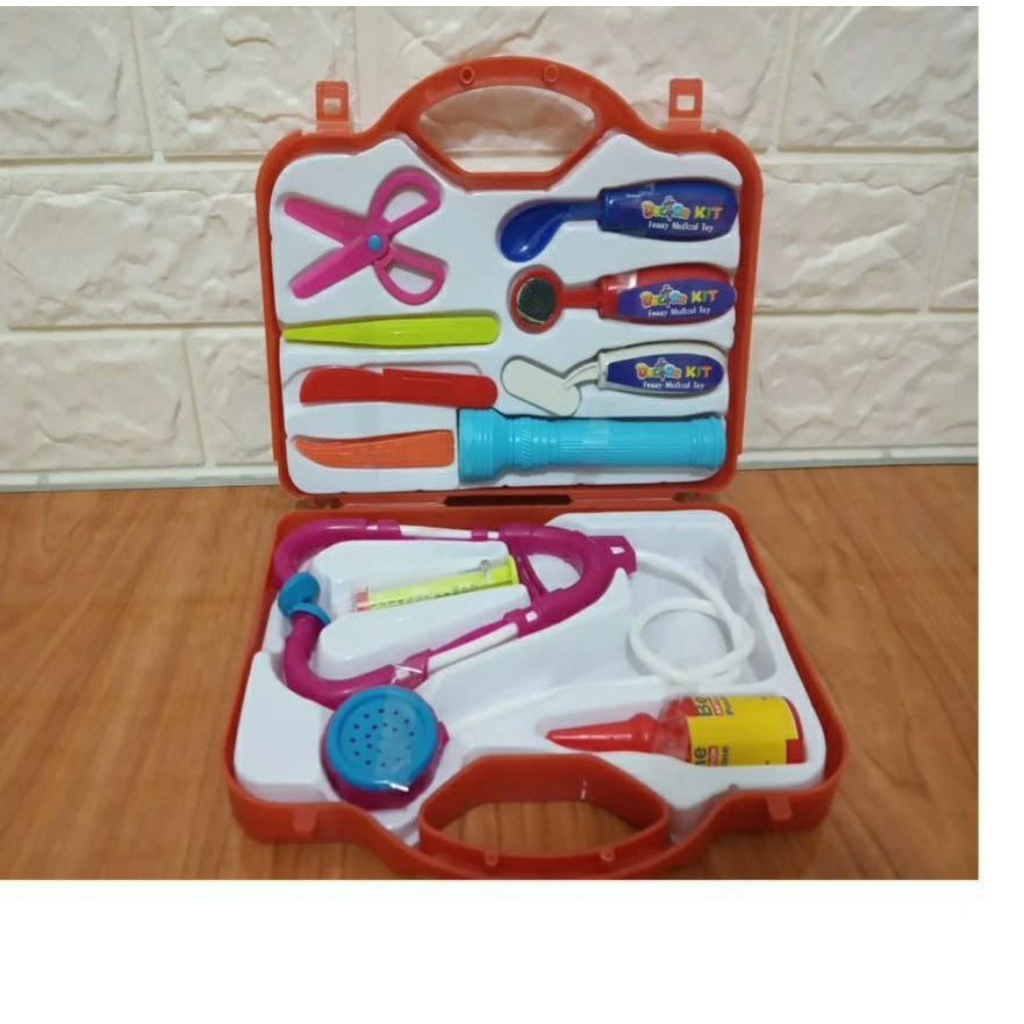 Promo Mainan Anak Cewek / Cowok Mainan Dokter Dokteran Mainan Edukatif Mainan Dokter Koper 1 Set