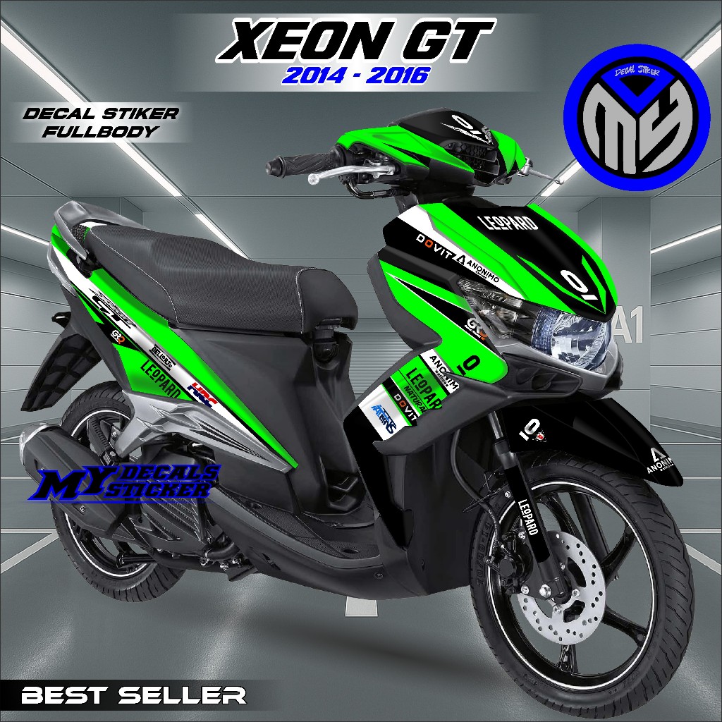Decal Xeon GT 125 Full Body Stiker Xeon GT 2014-2016 Full Body Striping Xeon GT 125 Fullbody