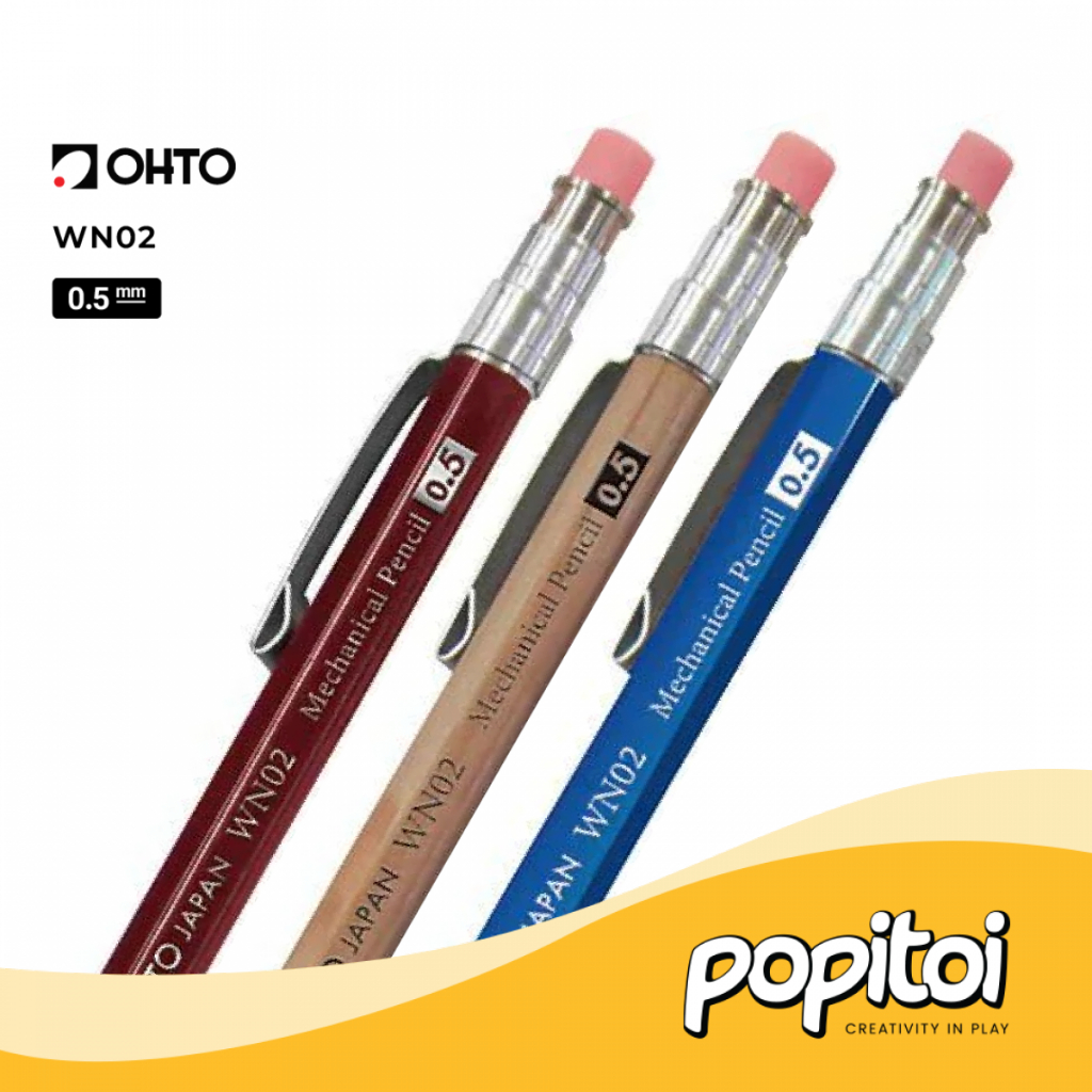 

OHTO WN02 Mechanical Pencil 0.5 mm APS-350ES Pensil Mekanik Cetek Gambar