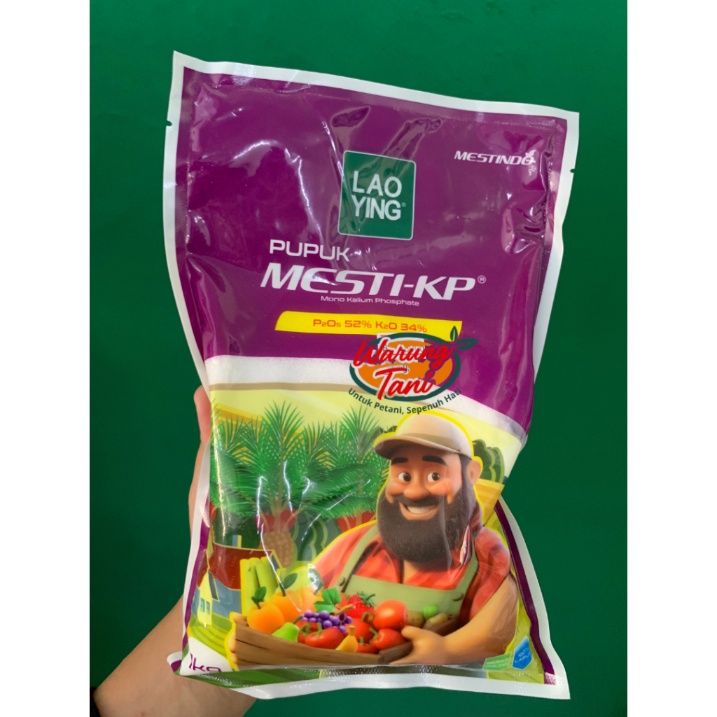 Pupuk MESTI-KP LAO YING – Pupuk MKP (Mono Kalium Phosphate) PeO₅ 52% & K₂O 34% untuk Buah & Sayur Be