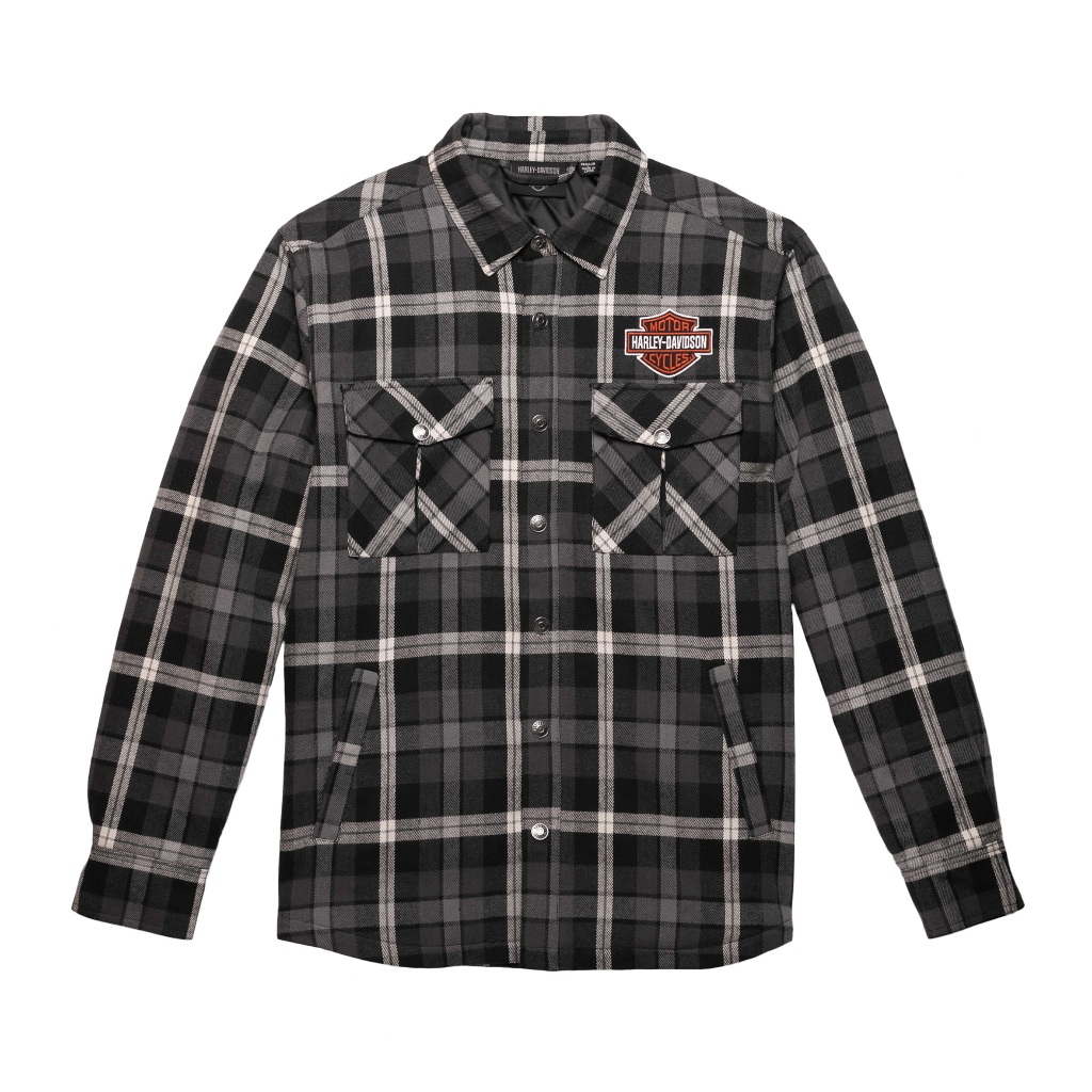 Jaket Kemeja Flannel Harley-Davidson Bar & Shield Shirt Jacket Original - 96137-23VM