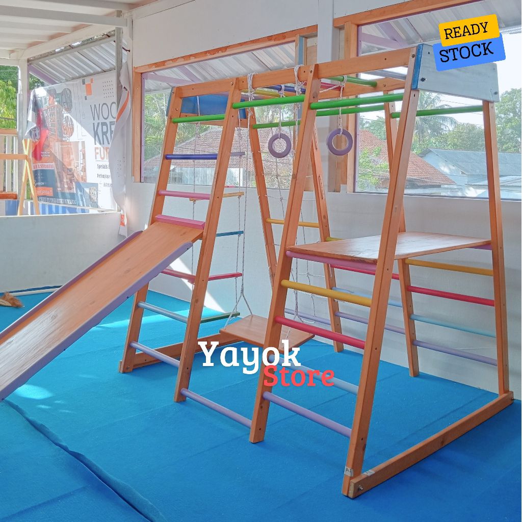 Brakiasi termurah Playground fullset 150 cm x 150 cm // Mainan anak indoor outdoor