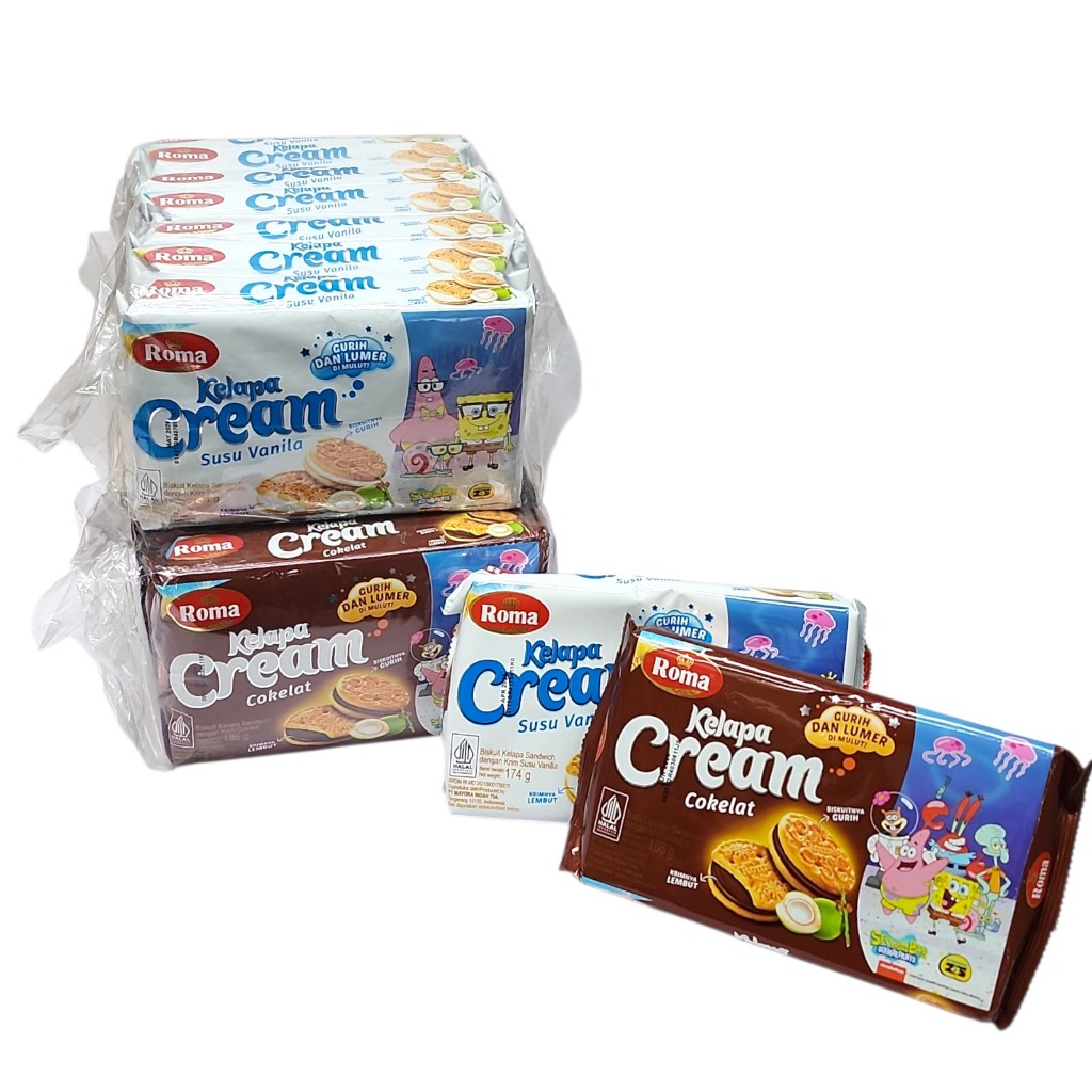 

Roma Kelapa Cream Pack BAG- Netto 174 gr x 7 pack