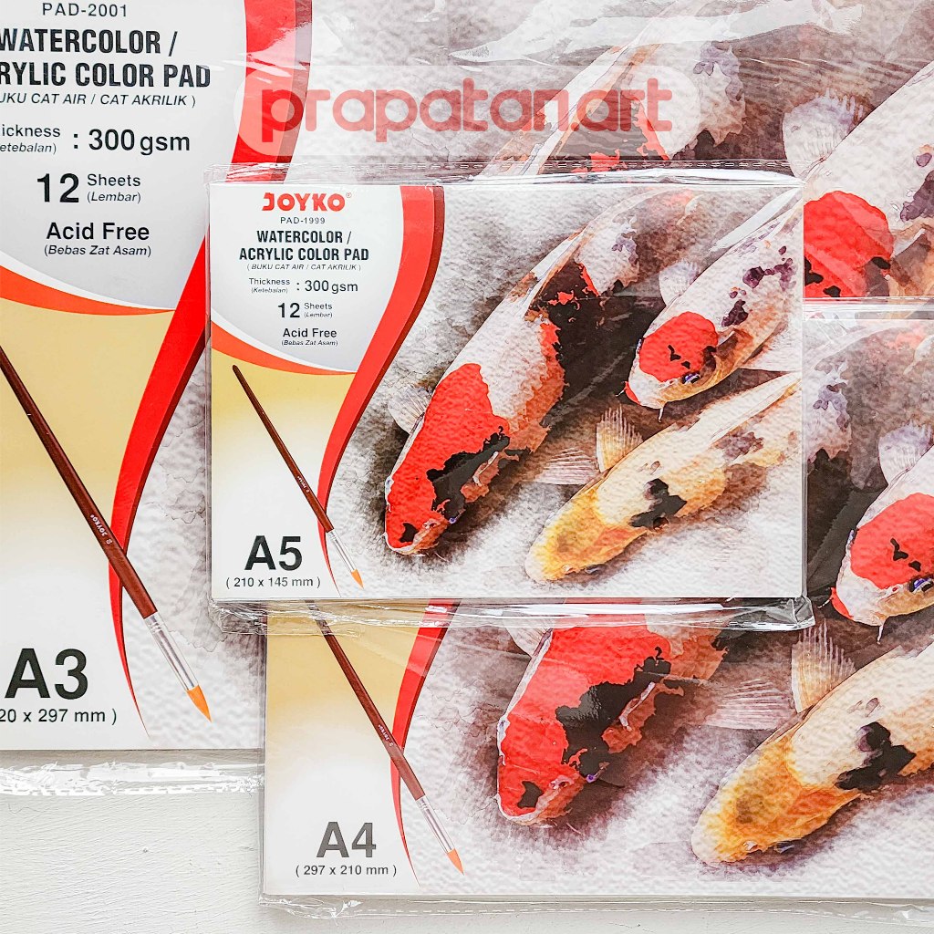 

Joyko Watercolor Acrylic Pad 300gsm PAD-1999~2001 | Buku Cat Air & Cat Akrilik