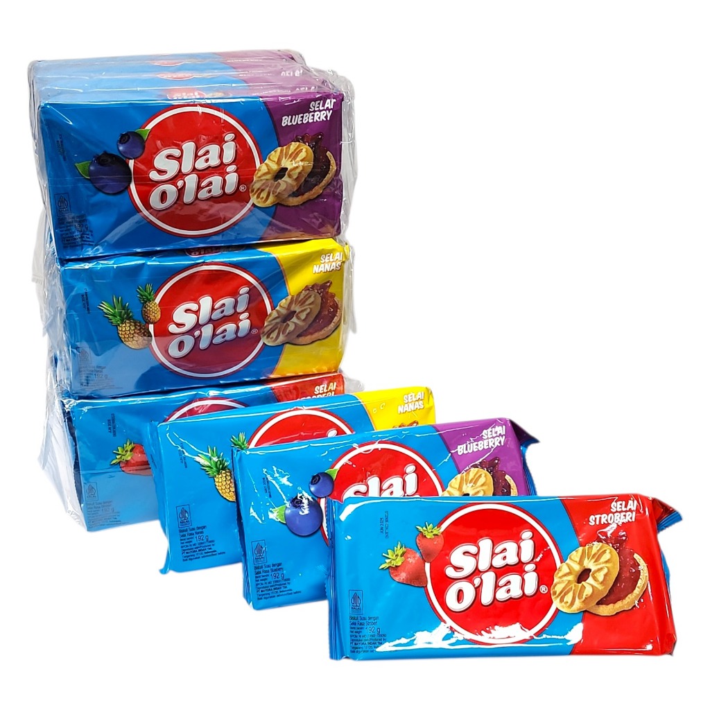 

Slai O'lai Biskuit Dengan Selai PACK BAG - Netto 192gr x 5 pack