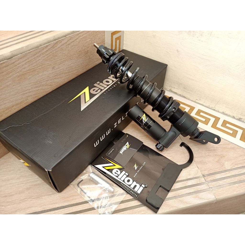shockbreaker belakang zelioni vespa pts vbb super sprint px series excel original