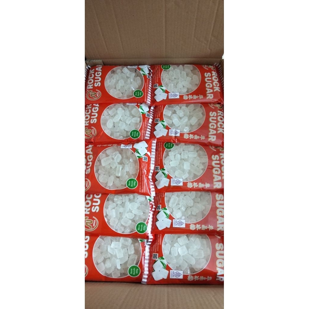 

Gula Batu Rock Sugar 400gr 1 Carton isi 50pcs
