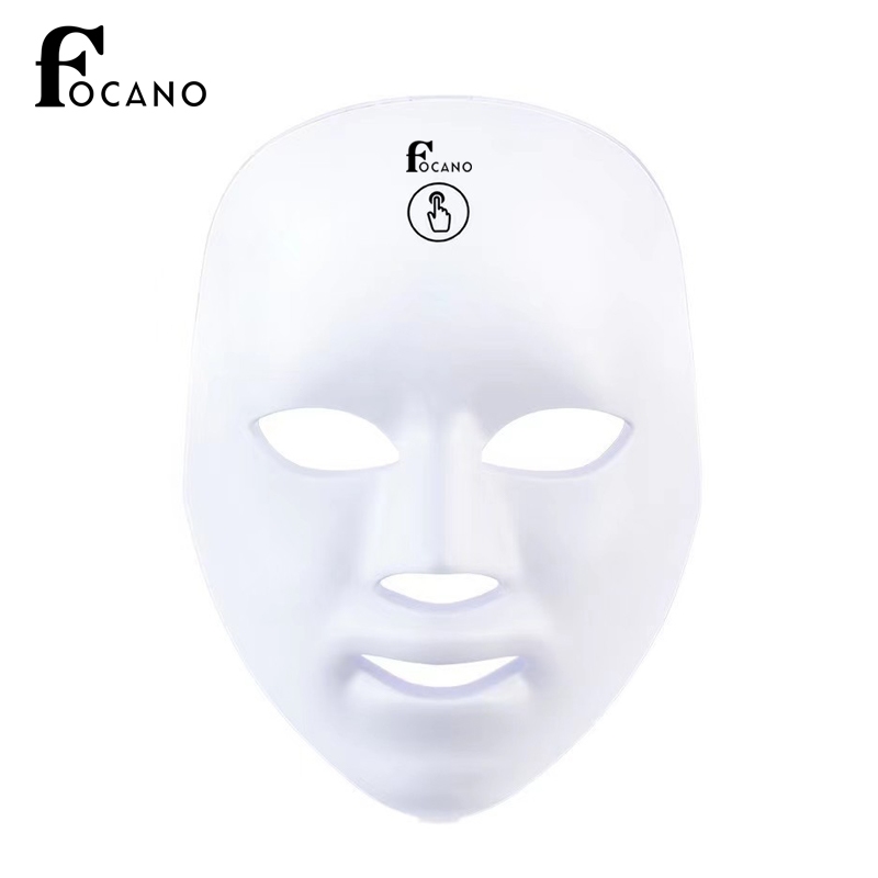 FOCANO 7 Light Warna Led Mask Photon /Therapy Rechargeable Facial LED Mask/Led Mask Photon Therapy A