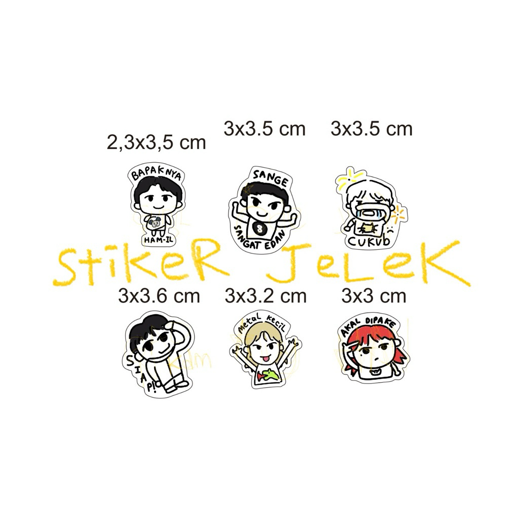 

sticker jelek (banget) xdinary heroes