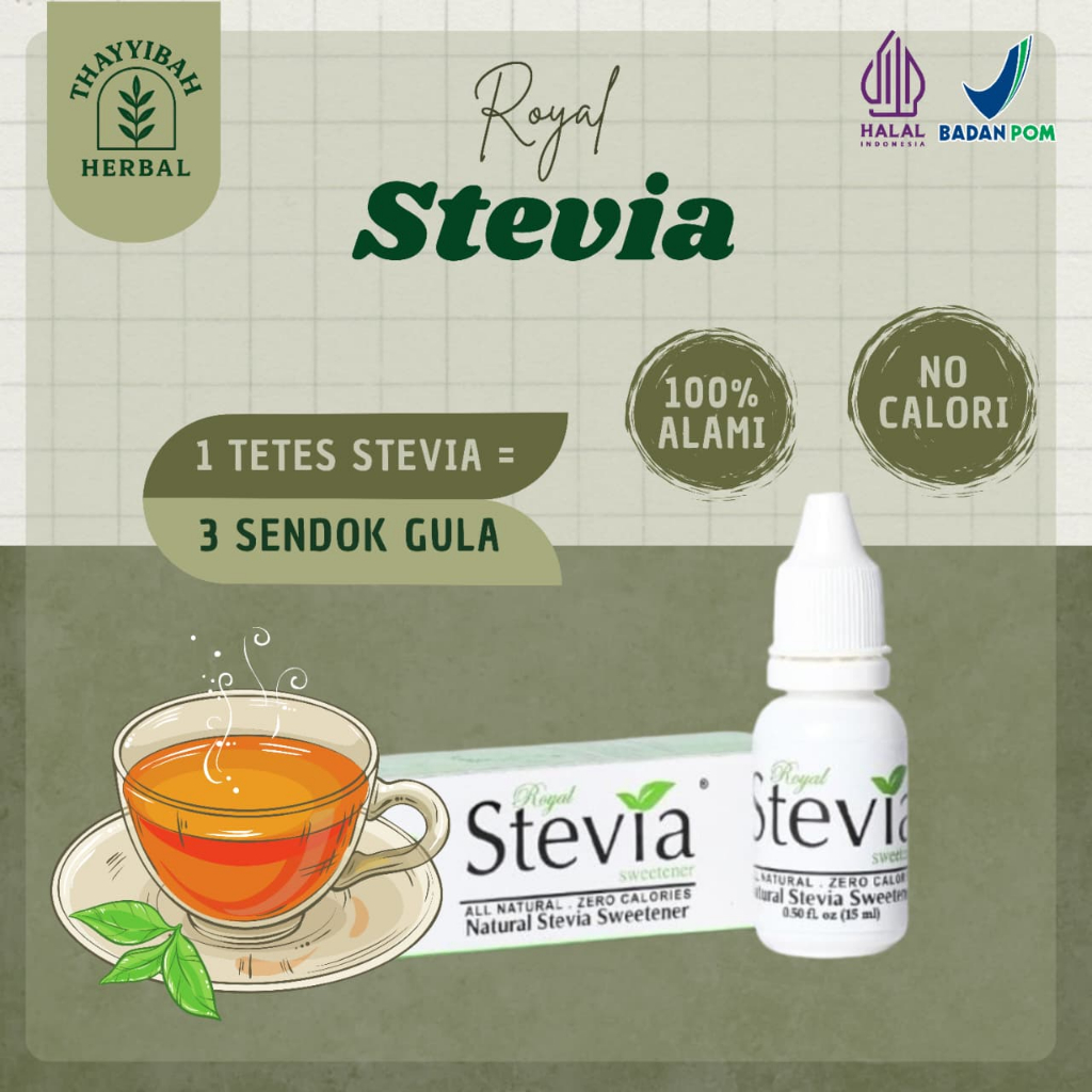 

Royal Stevia Tetes Pemanis Alami Original 15ml