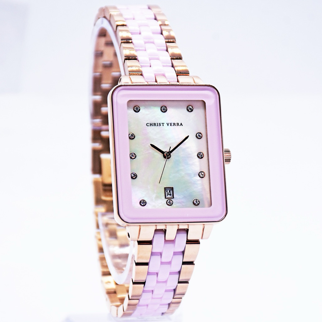 Jam Tangan Wanita Christ Verra CV 511923L-511 WHT/MOP Original