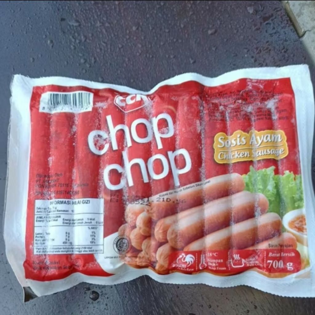 

Chop Chop Sosis 700g isi 30pc