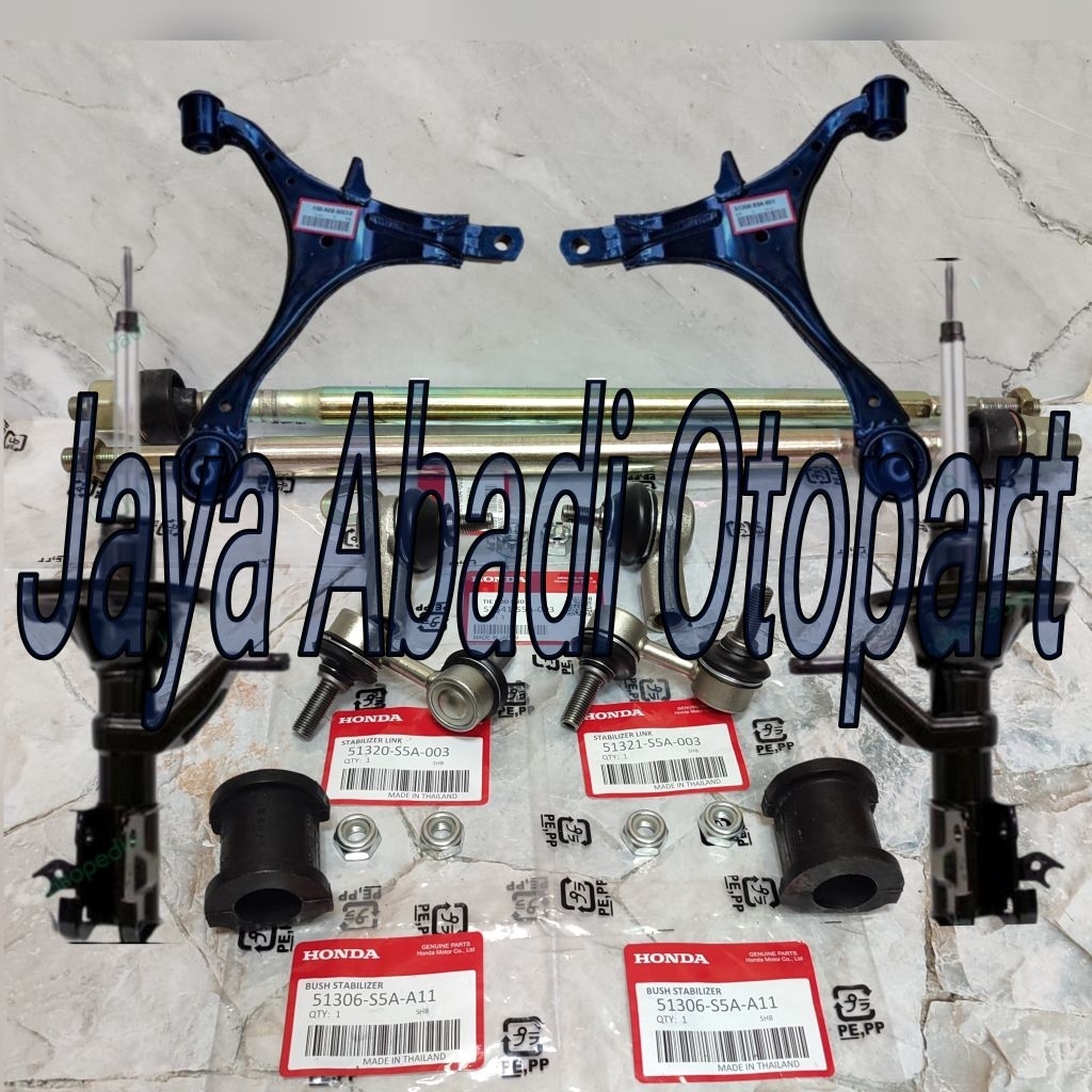 Paketan Hemat Kaki Kaki Depan Honda CRV Crv Gen 2 2002-2006 12pc Lower Arm Set Shock Breaker Depan S