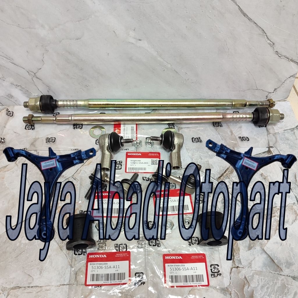 Paketan Hemat Kaki Kaki Depan Honda CRV Crv Gen 2 2002-2006 10pc Lower Arm Set Tie rod End Long Tie 