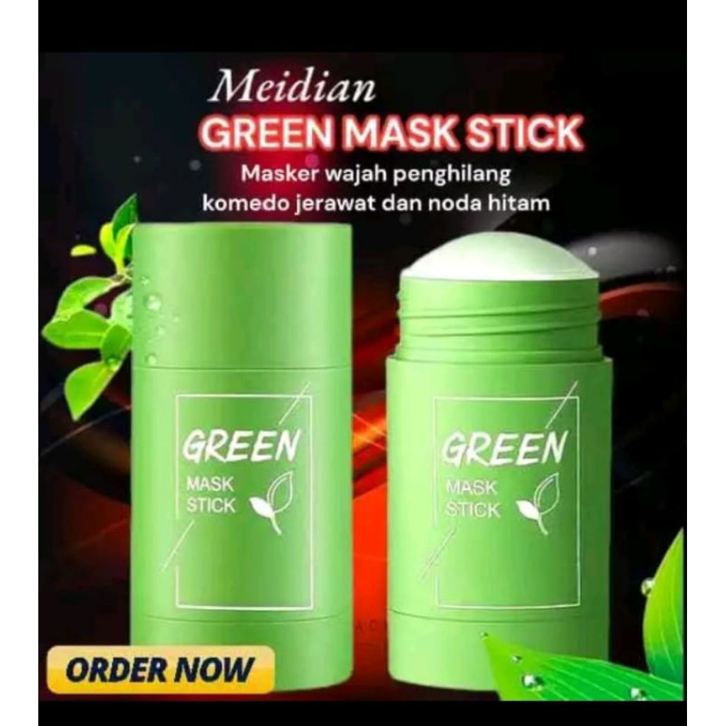 Green Mask Stick Original 100% / Meidian Green Mask stick / Masker Green Tea / Green Mask stik